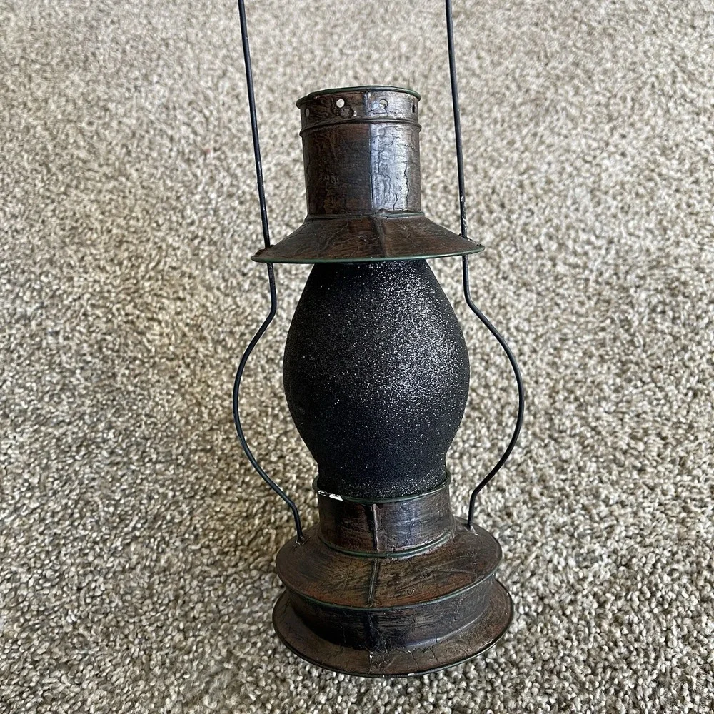 Dept 56 Department 56 Glitterville Halloween Black Cat Spooky Lantern‎